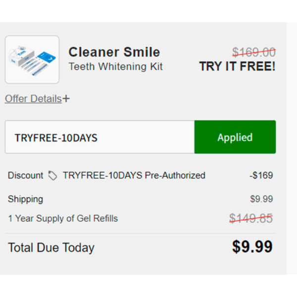 cleaner smile teeth whitening kit - Image 2