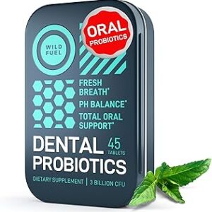 ProBiora Oral-Care Chewable Probiotic Tablets | Probiotic Supplement for Women & Men | Healthier Teeth & Gums | Fresher Breath | Whiter Teeth | 60 Count | Mint