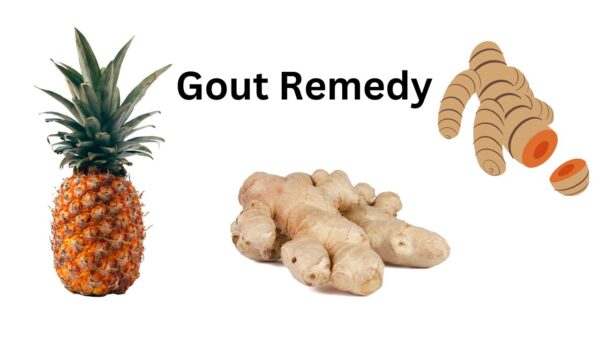 pineapple ginger and turmeric tonic for gout relief attack or sufferers